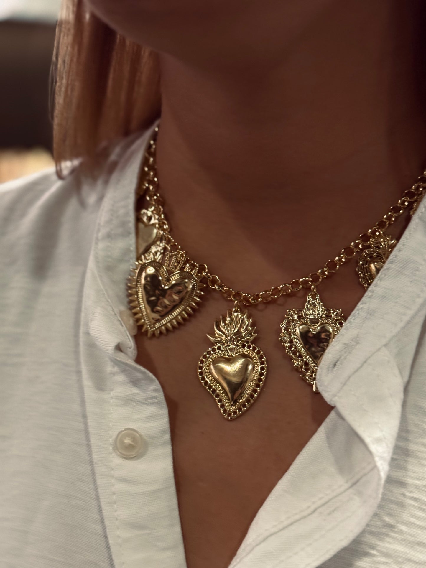 Collar Maxi corazones 💛