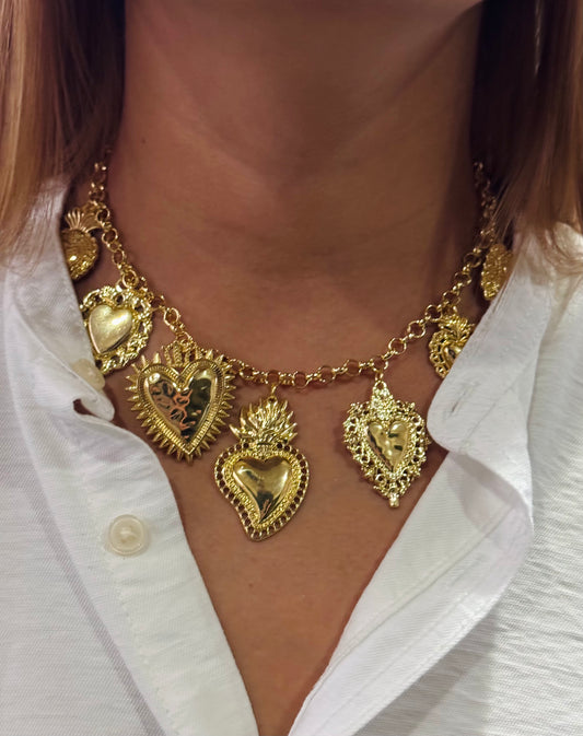 Collar Maxi corazones 💛
