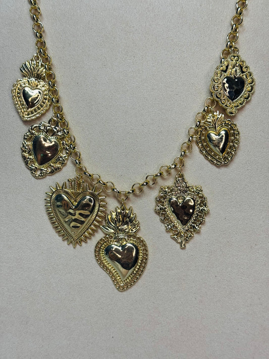 Collar Maxi corazones 💛