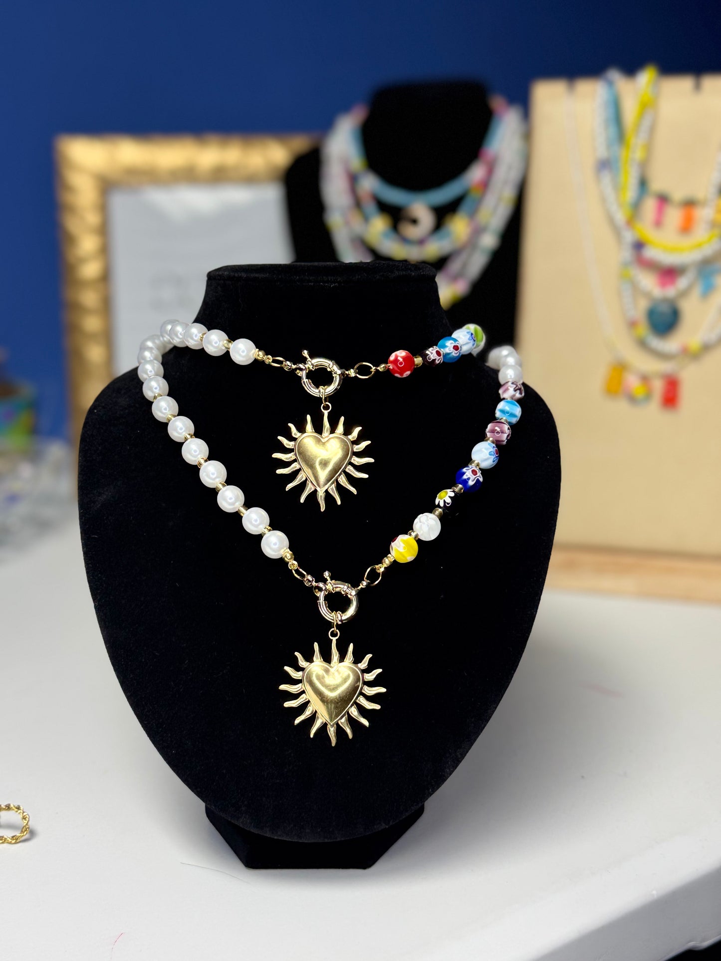 Collar corazon de colores ❤️‍🔥