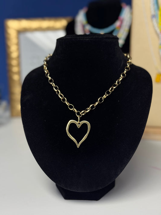 Collar Maxi corazón💛