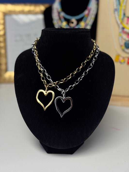 Collar Maxi corazón💛