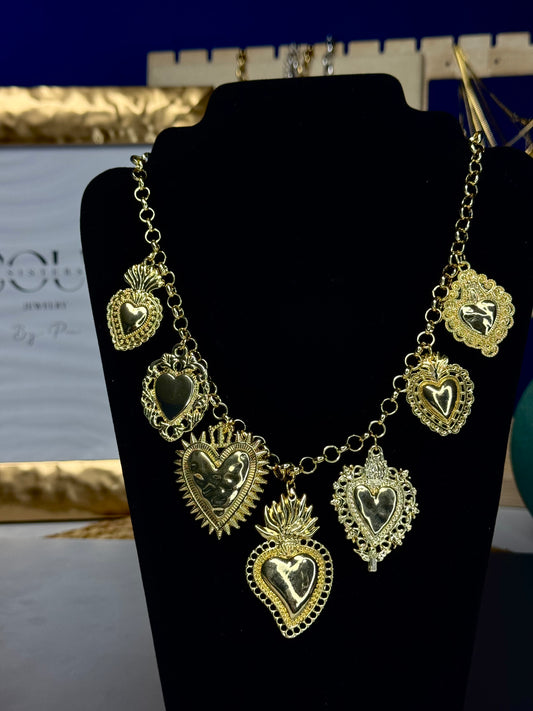 Collar Corazones 💛