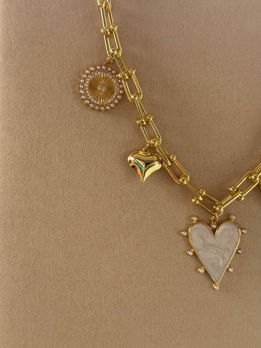 Collar corazón blanco Maxi ✨